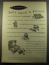 1954 B. Altman &amp; Co. Picnic Baskets Ad - Let&#39;s have a picnic - £14.54 GBP