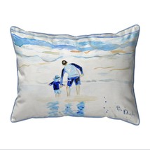 Betsy Drake Facing the Waves Extra Large Zippered Indoor Outdoor Pillow 20x24 - £63.30 GBP