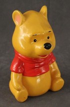 Vintage Walt Disney Winnie The Pooh Ceramic Bank Figurine Made in Japan 6.25&quot; - £12.50 GBP