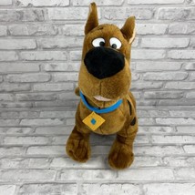 Scooby Doo Stiff Sitting Plush Cartoon Network 1998 Vintage 18&quot; Cartoon Network - $16.25