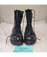 Vibram Military Black Leather Insulated Combat Boots Men’s Size 9.5 - $18.81
