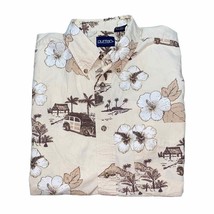 Puritan Vintage Shirt Beach Print Surf Wagon Woody Short Sleeve Button Down Sz L - £18.98 GBP