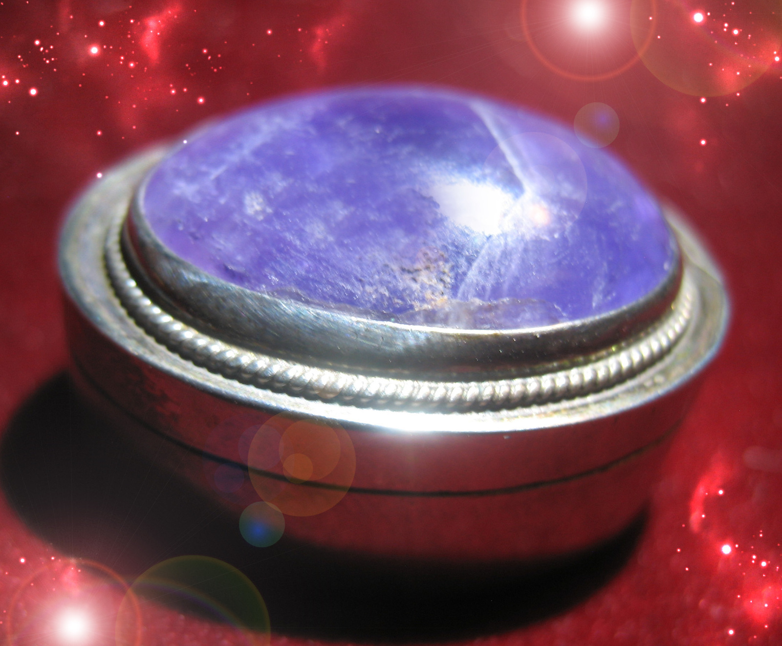 Primary image for Haunted FREE W $120 EXTREME 100 VIOLET TREASURES AMETHYST STERLING BOX MAGICK 