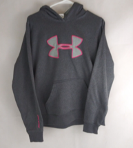Under Armour Women&#39;s Gray &amp; Pink 100% Polyester Hoodie Size Medium - £13.94 GBP