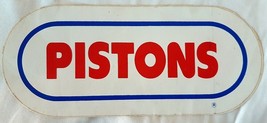 Vintage 101 WRIF Detroit Pistons Bumper Sticker - £15.13 GBP