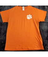 NCAA Clemson Tigers Gildan T Shirt Mens Size Medium Orange 100% Cotton F... - $16.69