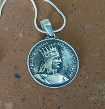Tigran The Great Sterling Silver Coin Pendant, Armenian Jewelry, King of Armenia - £49.40 GBP