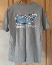 Vineyard Vines Mens Grey Heather VV Whale Graphic Short Sleeve Pocket T-... - $12.86