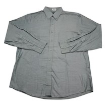 Joseph Jos A Bank Shirt Mens Large Green Tailored Fit Workwear Dress Button Up  - £20.18 GBP