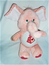 Carebear Carebear Cousins Lotsa Heart Pink Elephant Large Stuffed Plush Nanco  - £19.77 GBP