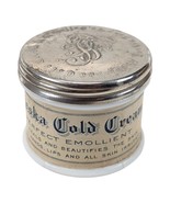 Larkin Co Cold Modjeska Cream Jar Buffalo NY White Milk Glass Metal Lid ... - $738.42 MXN