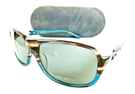 New IKKS 5503 101 58mm Havana Blue Clear Men&#39;s Sunglasses Italy - £74.74 GBP