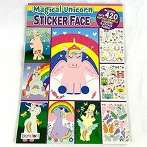Bendon Magical Unicorn Sticker Face Book Rainbows Wands 420 Stickers - £7.11 GBP