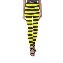 Bumble Bee Stripes Yellow Black Full Print Leggings (XS, S, M, L, XL, 2XL, 3XL) - $32.99