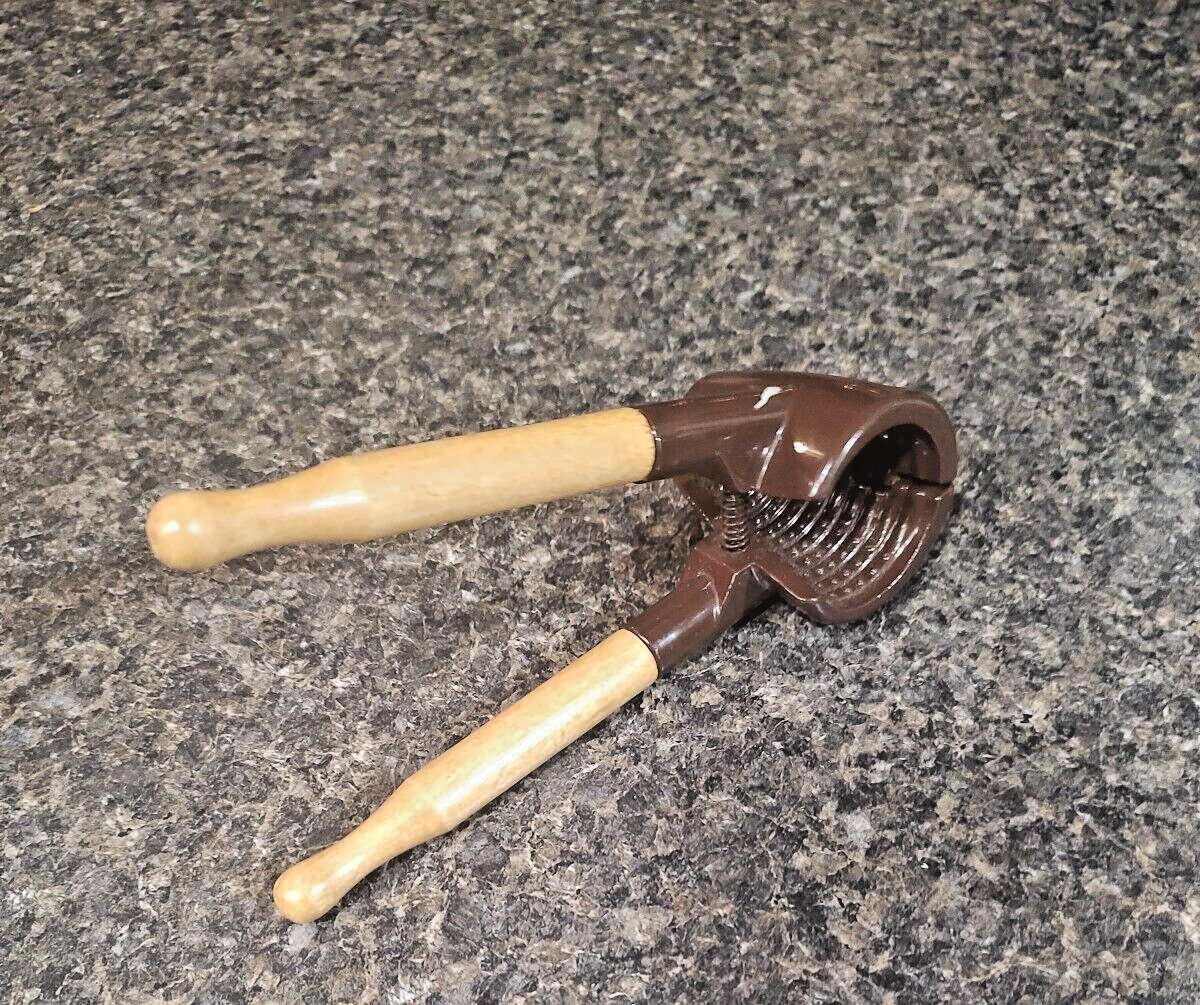 Nut cracker Pecan Walnut Plier Opener Tool with Wood Handle - $9.68