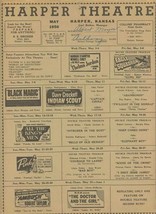 Harper Theatre Movie Poster 1950 Kansas Roy Rogers Van Johnson Robert Ta... - $27.72