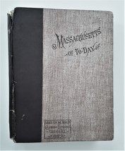 1892 antique MASSACHUSSETS HISTORY illus genealogy Columbian Exposition 1st Ed - £99.12 GBP