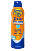 Banana Boat Sport Cool Zone Clear Sunscreen Spray SPF 30 Refreshing, Clean Scent - £32.64 GBP