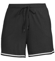 Secret Treasures ~ Ladies XL (16/18) Shorts ~ Dark ~ Solid Black w/White... - £17.72 GBP