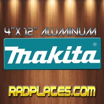 MIKITA Tools  4&quot; x 12&quot; Aluminum Metal Wall Sign Garage Man Cave Tool Room 1a - £13.18 GBP