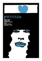 Decor movie Poster 4 film PETULIA.Richard Lester British art film.Blue heart - £12.69 GBP