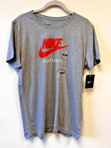 NWT Nike Swoosh Portland Oregon Womans Tee SZ XL The Nike Tee Gray Heather - £14.64 GBP