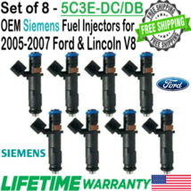Genuine Siemens 8 Pieces Fuel Injectors for 2006, 2007 Lincoln Mark LT 5... - $188.09