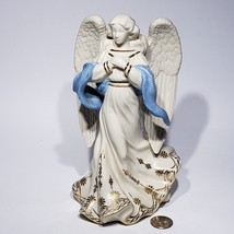 Lenox 9&quot; Angel of Hope Figurine First Blessing Nativity Gold Trim #6238109 - £73.03 GBP