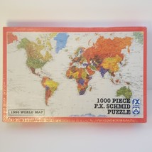 FX Schmid 1996 World Map 1000 Piece Jigsaw Puzzle New and Sealed - £15.63 GBP