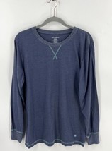 Lucky Brand Sleepwear T Shirt Mens Sz Medium Blue Long Sleeve Tee - £15.51 GBP