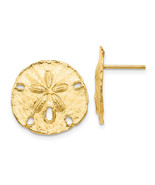 14k Large Sanddollar Post Earrings TC590 - $683.02 CAD