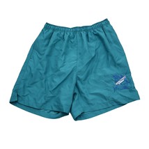 Guy Harvey Shorts Mens L Blue Trunk Elastic Waist Drawstring Pocket Polyester - £18.50 GBP