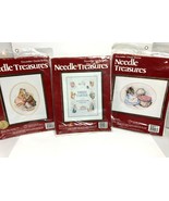 3 Needle Treasures Stitchery Kits Hagara  #02577 02578  02579 New 12 x 16 - £32.15 GBP