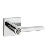 Kwikset Halifax Square SmartKey Lock Polished Chrome Entry  NEW IN BOX - $97.44 CAD