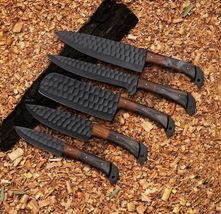 CUSTOM HANDMADE FORGED CARBON STEEL CHEF KNIFE KITCHEN KNIVES CHEF SET X159 - $88.21