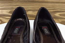 ECCO Women Sz 38 M Brown Flats Leather Shoes - £15.53 GBP