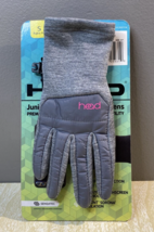 Head Hybrid Gloves Girls Sensatec Grey Junior Small Ages 4-6 - $7.70