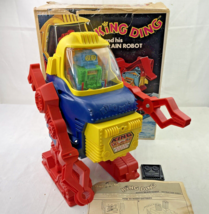 1971 Topper Toys DING A LINGS King Ding &amp; His Brain Robot 3000-0001 Box &amp; Paper - £190.03 GBP