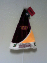 NFL Washington Commander Santa Hat Maroon &amp; Yellow Colorblock FOCO - £23.46 GBP