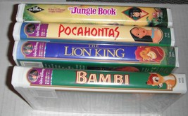 Walt Disney Masterpiece + Classics Collection--4 VHS movies...USED - £11.67 GBP
