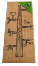 Hero Arts Rubber Stamp Tree Trunk Birds Whimsical Art Nature Garden Card Making - £5.48 GBP