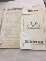 Vintage Want A Book Schwinn bike notebook dealer carriers, track of sale... - £37.31 GBP