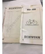 Vintage Want A Book Schwinn bike notebook dealer carriers, track of sale... - $63.38 CAD