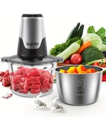 Food Processors With 2 Bowls, 4 Bi-Level Blades, Mini Chopper 400W, for ... - $82.54 CAD