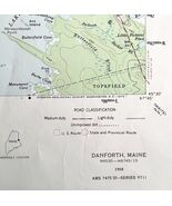 Map Danforth Maine 1958 Topographic Geological Survey 1:62500 22 x 18&quot; T... - €38,60 EUR