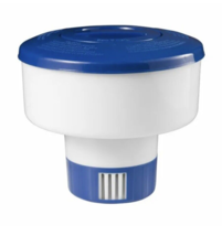 Mainstays 7&quot; Swimming Pool Blue &amp; White Collapsible Floating Tablet Dispenser - £7.78 GBP