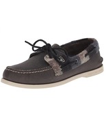 New Sperry Top-Sider Men&#39;s A/O 2-Eye Plaid Boat Shoes Grey/Black Variety... - $135.61 CAD