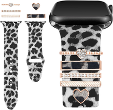 Printed Watch Band with Charms Compatible with Apple Watch 38Mm 40Mm 41M... - $19.99