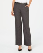 allbrand365 designer Womens Belted Tummy Control Trousers, 4, Charcoal H... - $51.61