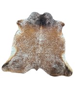 Gorgeous Brown and White Speckled Cowhide Rug Size: 8x7 feet D-883 - $402.08 CAD